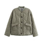 Moda femeilor cald buton în jos Cropped Jacket