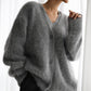 Cardigan confortabil din tricot pufos pentru femei
