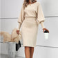 🔥Rochie tricotată elegantă, set din două piese
