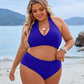 💕💥-👙Costum de baie bikini cu talie înaltă și control al abdomenului