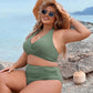 💕💥-👙Costum de baie bikini cu talie înaltă și control al abdomenului