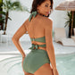 💕💥-👙Costum de baie bikini cu talie înaltă și control al abdomenului