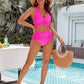 💕💥-👙Costum de baie bikini cu talie înaltă și control al abdomenului
