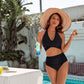 💕💥-👙Costum de baie bikini cu talie înaltă și control al abdomenului