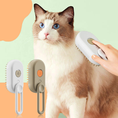 🐾 Perie cu pulverizator pentru îngrijirea animalelor de companie 🧡