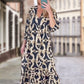 💞Rochie cu mânecă lungă și decolteu în V cu imprimeu leopard