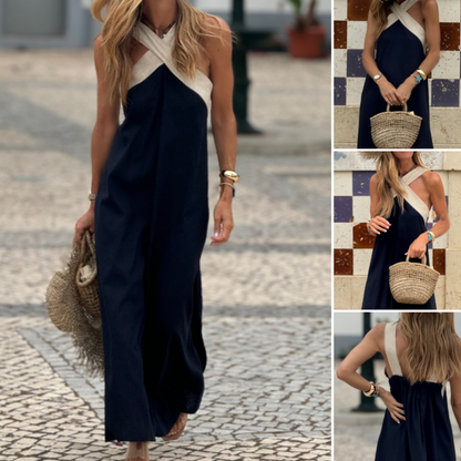 🌸Promoții de primăvară💐 Rochie maxi fără mâneci pentru femei cu decolteu în formă de inimă