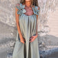 Rochie maxi elegantă cu curea florală pentru femei