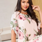 Rochie din șifon Blush Petal Flow