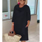 💖Rochie din in pentru femei