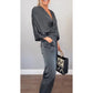 💞💞Set de 2 piese pentru femei cu top și pantaloni cu gât în V