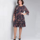 🎉Ofertă specială de Ziua Mamei 💐Rochie casual pentru femei cu gât rotund imprimat