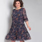 🎉Ofertă specială de Ziua Mamei 💐Rochie casual pentru femei cu gât rotund imprimat