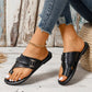 🎁 Sandale ușoare, casual, plate, cu deget despicat