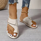 🎁 Sandale ușoare, casual, plate, cu deget despicat