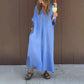 Casual Flowy V-neck rochie pentru femei