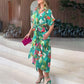 【S-2XL】👗Rochie casual cu imprimeu care se flatează singură
