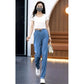 【S-3XL】👖Pantalon casual cu picior drept și talie înaltă