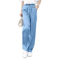 【S-3XL】👖Pantalon casual cu picior drept și talie înaltă