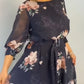 【S-4XL】🌺Kerekerek rochie flowy cu gât floral și curea