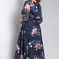 【S-4XL】🌺Kerekerek rochie flowy cu gât floral și curea