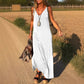 Femei V-Neck Maxi Casual Rochii