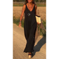 Femei V-Neck Maxi Casual Rochii