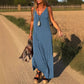 Femei V-Neck Maxi Casual Rochii