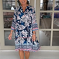 🌺Rochie tipărită retro cu decolteu în V, lejeră