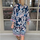 🌺Rochie tipărită retro cu decolteu în V, lejeră