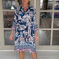 🌺Rochie tipărită retro cu decolteu în V, lejeră