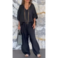 👗 Set din două piese din in și bumbac pentru femei