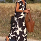 💕Rochie imprimată fără mâneci cu decolteu în V