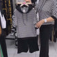✨Set de top cu dungi și pantaloni de culoare solidă pentru femei