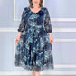 💃 Rochie elegantă, fluidă, respirabilă, cu gât rotund