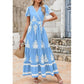 🌸 Rochie Maxi Boho Casual V-Neck pentru femei👗