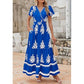 🌸 Rochie Maxi Boho Casual V-Neck pentru femei👗