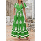 🌸 Rochie Maxi Boho Casual V-Neck pentru femei👗