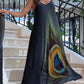 Rochie maxi cu bretele spaghetti florale