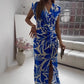 ✨Rochie fără mâneci cu croială imprimată