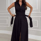 🌸Rochie maxi fără mâneci pentru femei cu cravată în talie🎁