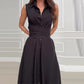 🌸Rochie maxi fără mâneci pentru femei cu cravată în talie🎁