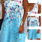 👗Rochie maxi florală fără mâneci