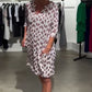 👗Rochie imprimată cu decolteu în V