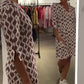 👗Rochie imprimată cu decolteu în V