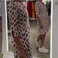 👗Rochie imprimată cu decolteu în V