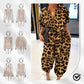 Femeii Casual vrac cu mânecă scurtă buton Up Jumpsuit