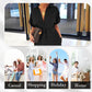 Femeii Casual vrac cu mânecă scurtă buton Up Jumpsuit