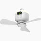 🔋 Ventilator de Tavan Reîncărcabil cu Lumini LED – Lame Detașabile, Ventilație și Iluminare 2-în-1🌬️✨