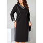 Rochie elegantă cu imprimeu patchwork